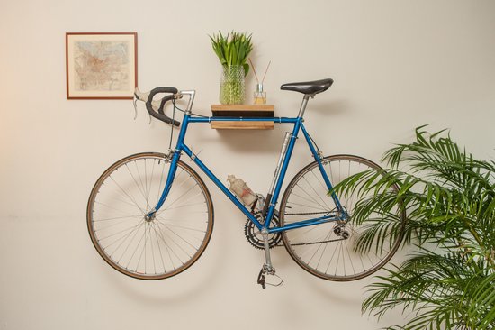 BOTL Amsterdam #1 - 100% EIK - Natuurlijke Olie - Fiets ophangsysteem - Muurbeugel fiets - Fietsbeugel - fiets ophangbeugel - Fietshanger - Fiets hanger muur - fiets ophang systeem - Fiets muurhaak - Fiets hanger - Fiets ophangen - Muurbevestiging