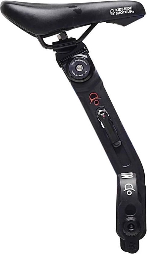 MTB kinderzitje vooraan 2.0 - zwart