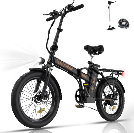Hitway BK11 - Elektrische Fiets - E-Bike Opvouwbaar - 11.2Ah - 2023 Model - Geel
