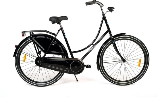 Wheelerz.nl omafiets 28 inch/53cm zwart | unisex | rijklaar