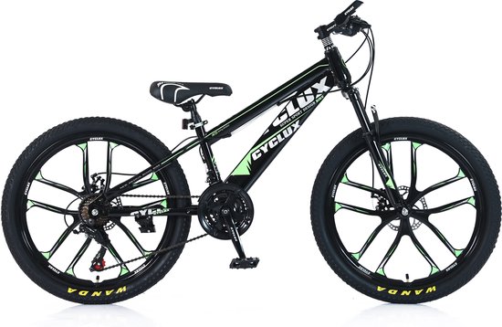 Cyclux Road Bike Jongensfiets Mtb 26 Inch 21 Speed Shimano Groen