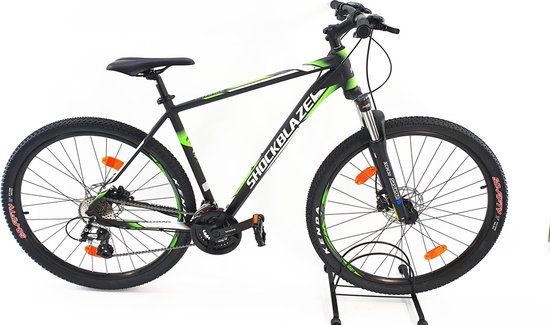 Sprint R3 - Mountainbike 29 inch - Met 24 versnellingen Shimano - Hydraulisch remsysteem Shimano - Zwart/Groen - Framemaat: 52 cm