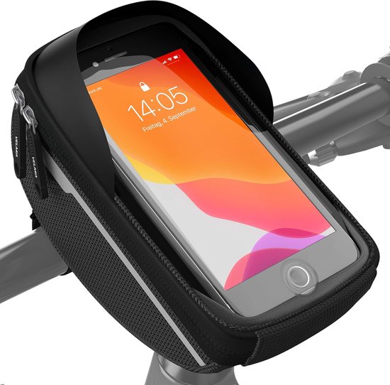 Bicycle Handlebar Bag Waterproof – Bicycle Mobile Phone Holder Ideal for Navigation – Bicycle Bag Handlebar, Bicycle Mobile Phone Bag, Bicycle Accessories