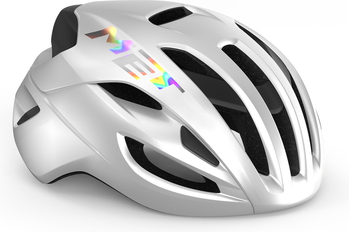 MET Rivale MIPS Fietshelm - Maat M - White Holographic Glossy