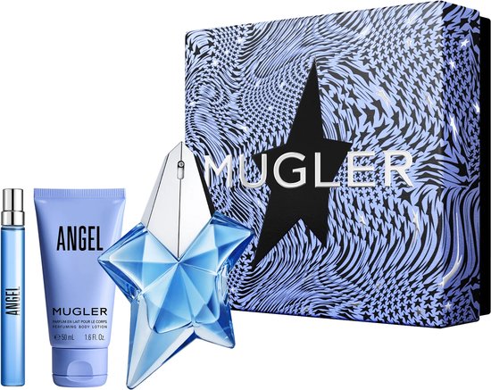 Thierry Mugler Angel EDP 50 ml + body lotion 50 ml + eau de parfum 10 ml miniature, gift set for women