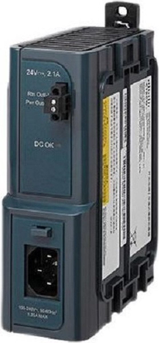 Cisco PWR-IE50W-AC-L=, Netwerkschakelaar, Binnen, 100 - 240 V, 50/60 Hz, 50 W, 24 - 28 V