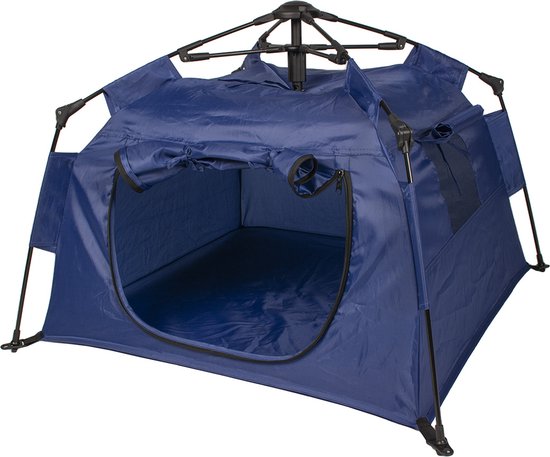 Duvoplus - Dierenhuis - Hond - Pop-up Tent Voor Huisdieren L - 100x100x70cm Blauw - 1st