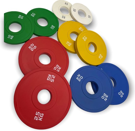 Padisport - Fractional Plates Voordeelset - Olympische Halterschijven - Fractional Plate Kg - Olympische Gewichten - Halterschijven - Halterschijf Kg