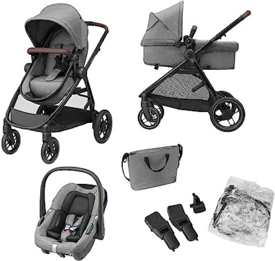 Kinderwagen 3 in 1 - Babywagen 3 in 1 - Wandelwagen - Kinderwagen 3 in 1 Incl Autostoel