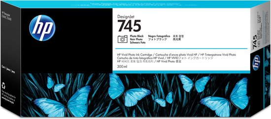 HP 745 - Inktcartridge / Fotozwart (F9K04A)