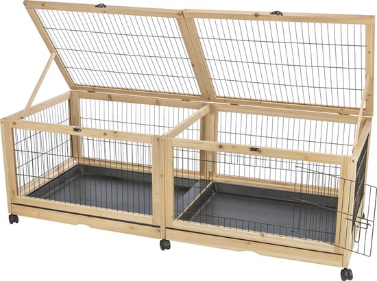 Trixie indoor verblijf voor cavia's en konijnen 150x50x60 cm