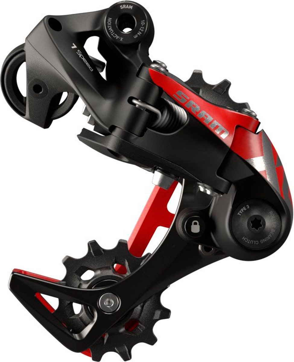 Sram X01 Dh Achter Derailleur Zwart 7s / Max 26t