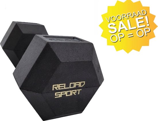 ReloadSport - Hex dumbbell set 40KG - 2x 20KG - Hexagon Dumbbells - Fitness - Dumbbells - (2 stuks) - Sportief - Kerstcadeau
