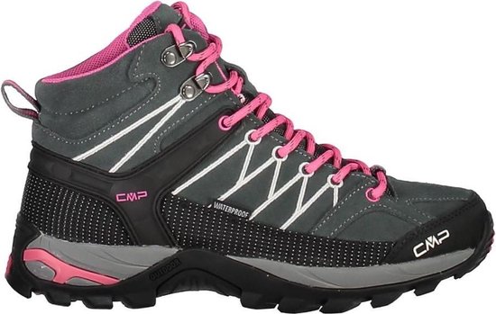 Cmp Wandelschoenen Rigel Mid Dames Suède Grijs/roze Maat 37