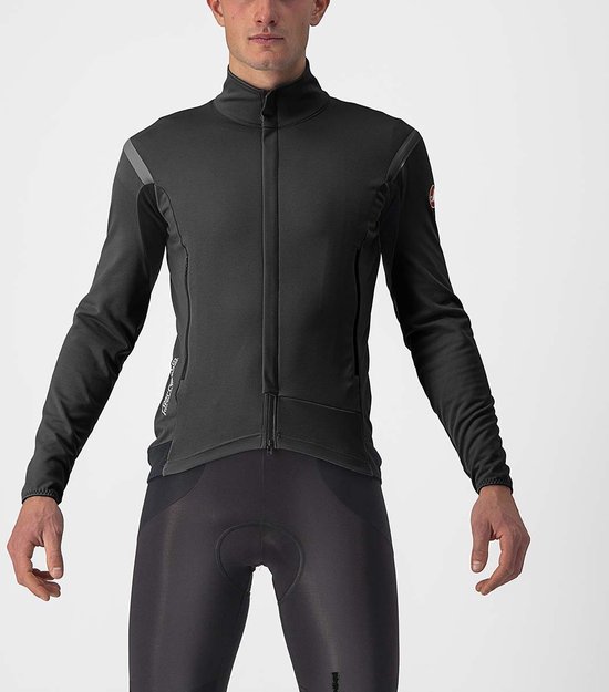 Castelli Windjack sterk waterafstotend Heren Zwart Zwart - PERFETTO RoS 2 JACKET LIGHT BLACK BLACK REFLEX - XL