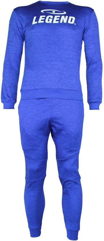 Joggingpak met Sweater Kids/Volwassenen Blauw SlimFit Polyester  XL