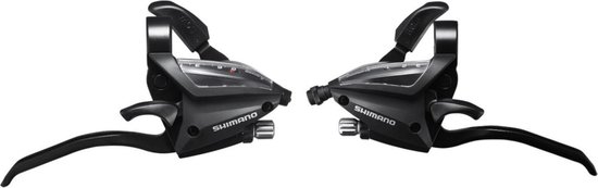 Shimano Rem-schakelverstellerset St-ef500 3x8s 4-vingers V-brake