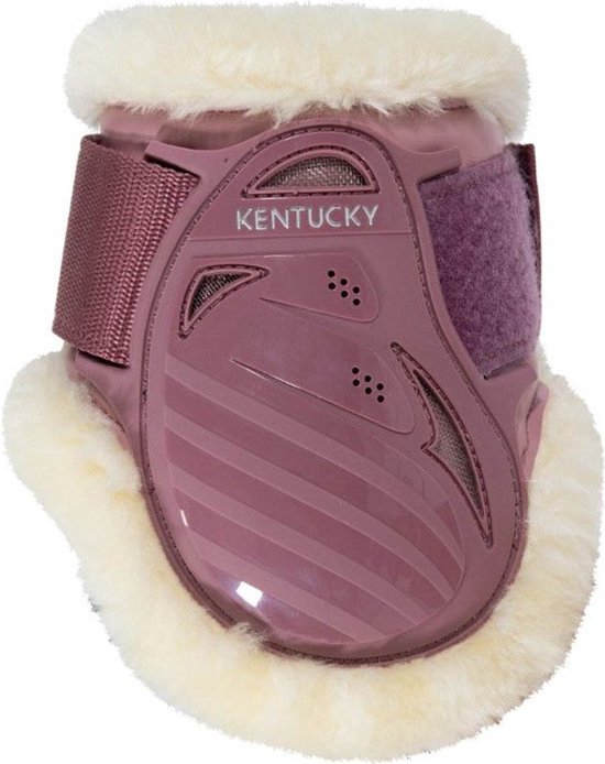 Kentucky Beenbescherming Old Rose - Model: Vegan Sheepskin Young Horse Fetlock Boots - Maat: M