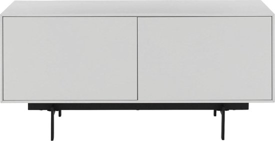 Goossens Tv Meubel Verona, 2 Deuren 45 Cm Diep Wit