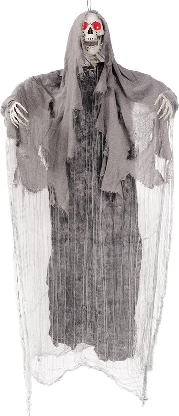 Equivera Hangende Grim Reaper - 1.7m - Halloween Decoratie - Halloween Versiering - Halloween Decoratie Buiten
