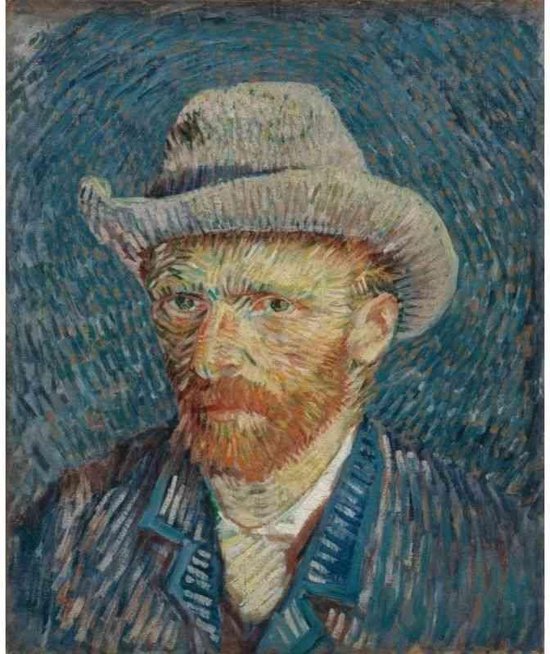 Diamond painting - Zelfportret van Vincent van Gogh - Oude meesters - Geproduceerd in Nederland - 20 x 30 cm - dibond materiaal - vierkante steentjes - Binnen 2-3 werkdagen in huis