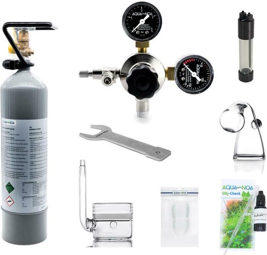 Aqua-Noa CO2 set 400 Profi - Zonder Magneetventiel - Voor Aquaria tot 400 Liter