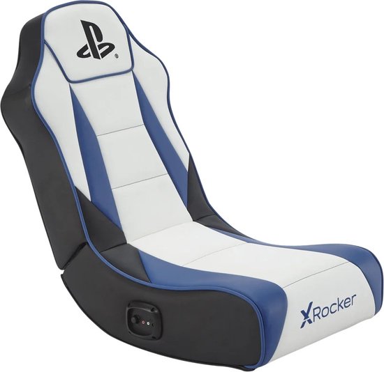 X Rocker Officiele Playstation Geist 2.0 Stereo Audio Inklapbare Gamingstoel voor Junior 6 -12 jaar Blauw
