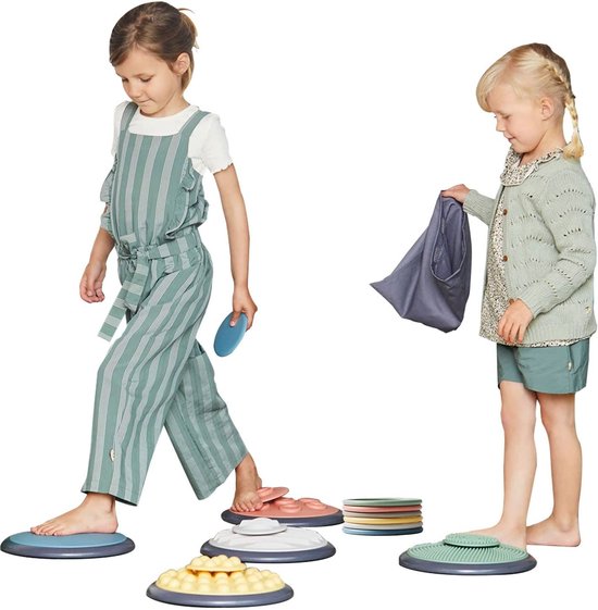 Gonge Nordic Tactiele schijven met Activity-Rings 16-delige balansset