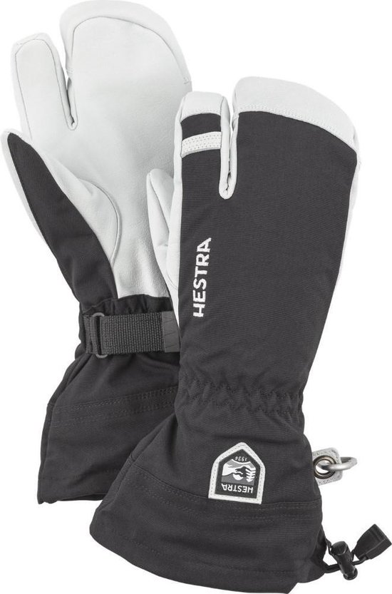 Army Leather Heli Ski - 3 finger 100 black