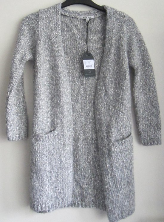 Cardigan vest Moscow - Mid Grey - Maat 140