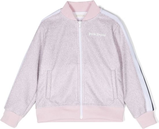 Palm Angels Trackvest met glitters - Roze - Maat 140