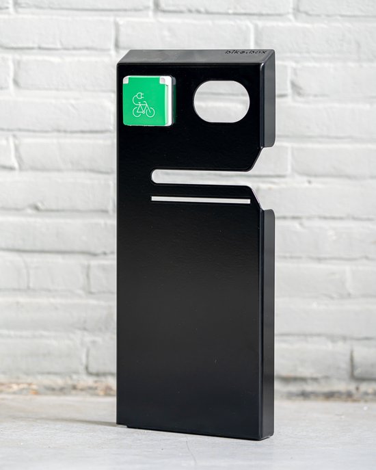 Pedalclip Fietsstandaard Buiten inclusief stopcontact | Fiets parkeren veilig | Slotmogelijkheid | Zwart | Fietsenrek opladen