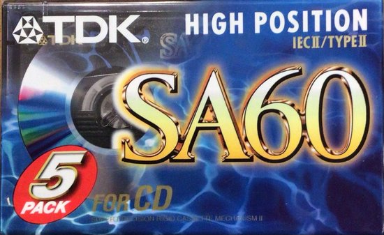 TDK SA-60 (5-Pack) Cassettebandjes