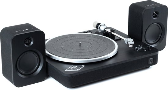 Marley Platenspeler met speakers - Stir It Up Wireless met Duo Bundel - Zwart