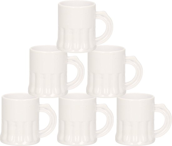 100x Witte kunststof shotglaasjes 2,5 cl - Onbreekbare shotglazen voor bruiloften/huwelijksfeesten
