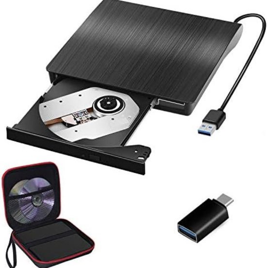 Externe Dvd Brander - Dvd Brander - Externe Dvd Speler En Brander - Zwart