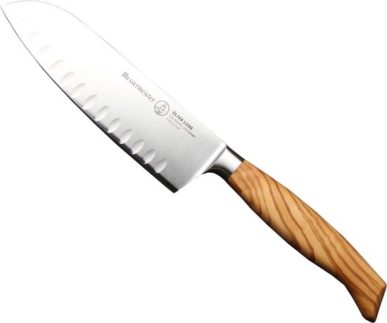 Messermeister Oliva Luxe: Revolutionair 16,5 cm Santokumes met Kuiltjes