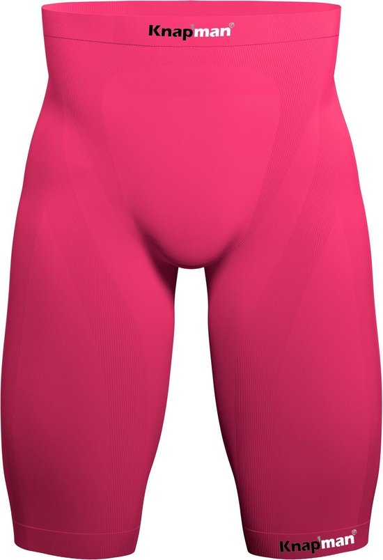 Knapman Zoned Compression Short 45% Roze | Compressiebroek (Liesbroek) voor Heren | Maat L