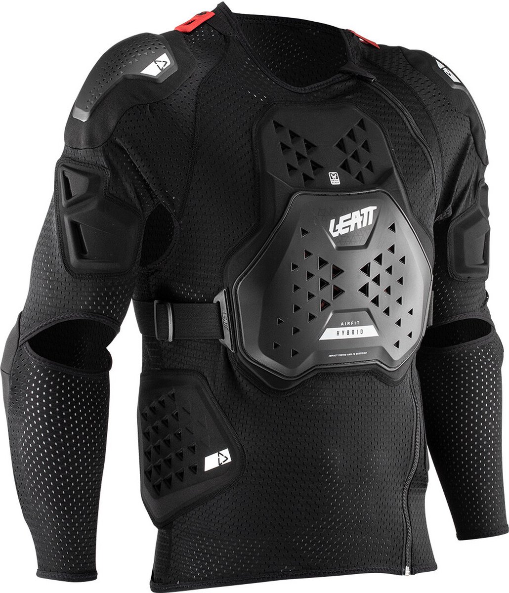 Leatt 3DF AirFit Hybrid Body Protector, zwart Maat L/XL