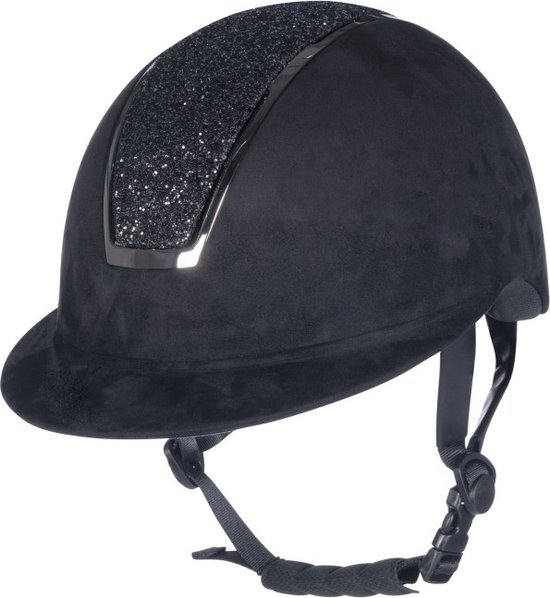 veiligheidshelm cap Lady Shield Sparkle Velours zwart maat S (52-54cm)
