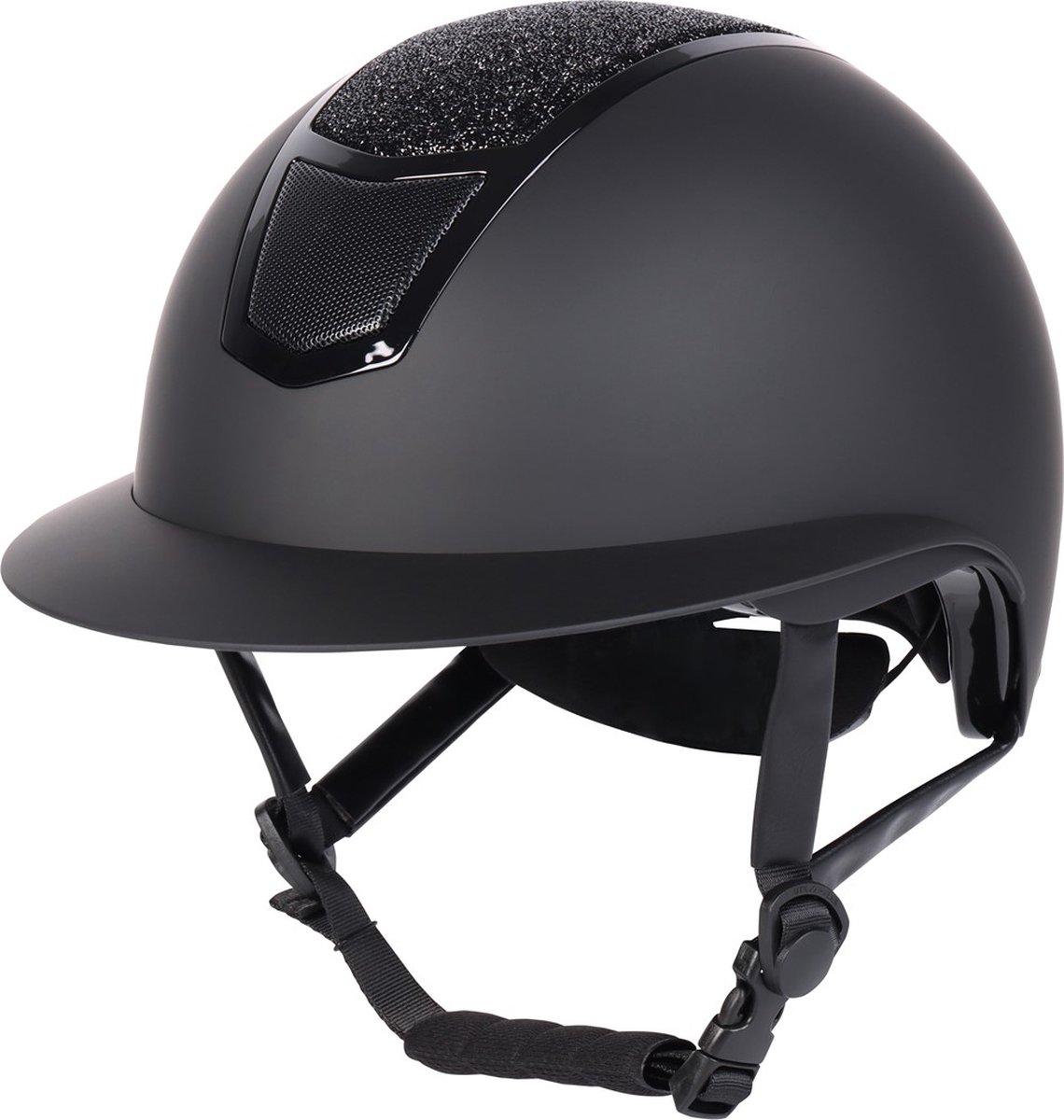 Harry's Horse - Veiligheidscap - Mont Blanc - Sparkle - Zwart / Zwart - 56-58