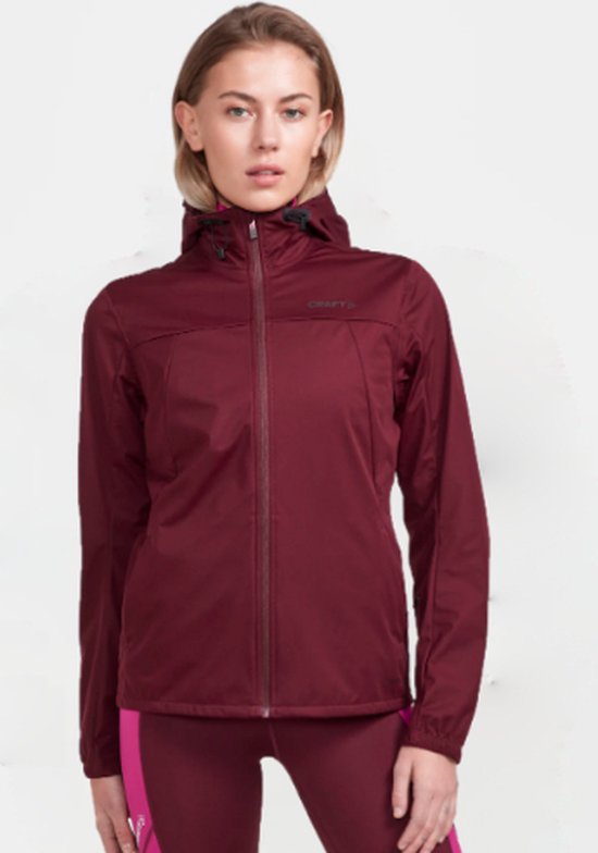 Craft Adv Essence Damesjack, bordeauxrood - Maat XL -