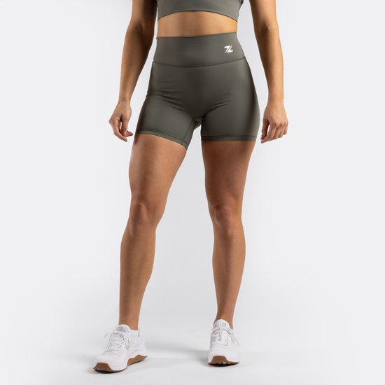 ZEUZ Legging kort - Vrouw - Fitness & CrossFit - Maat XS - Groen