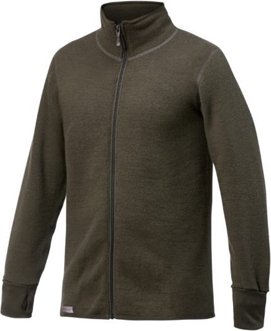 Merino Mid Layer Full Zip Jacket 600 - Pine Green