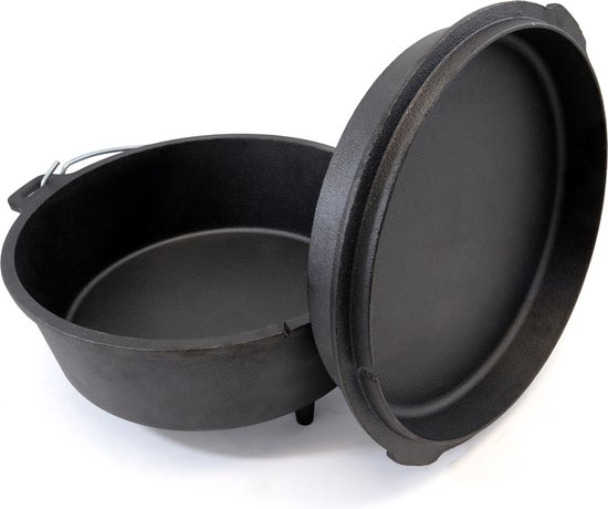 Origin Outdoors Dutch Oven QT12/11.2L - Gietijzeren Braadpan - Voor grote groepen