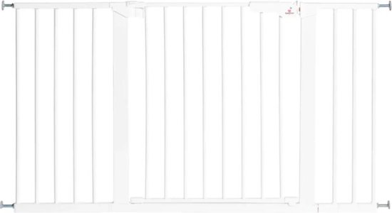 BabyDan Premier Klemhek 3 spijlen + 32cm Wit 126 cm - 132,2 cm