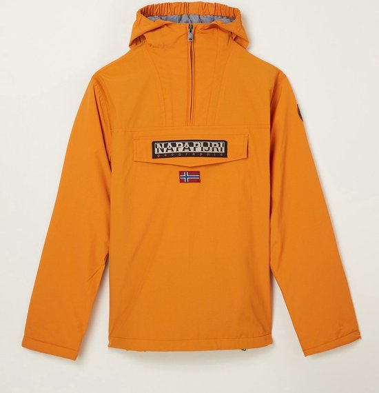 Napapijri Rainforest anorak met capuchon - Okergeel - Maat 152