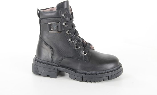 Twins 323624-589W5 meisjes veterboots maat 28 zwart