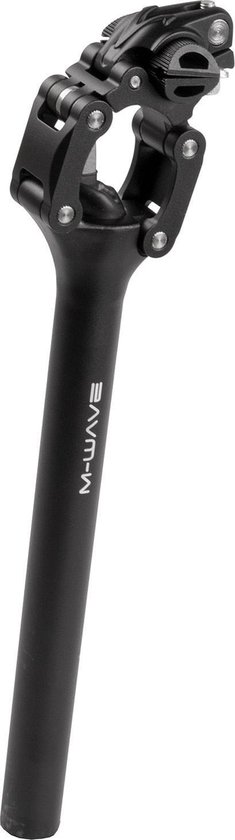 M-Wave Zadelpen verstelbaar Parallelogram 30,9 x 350 mm zwart