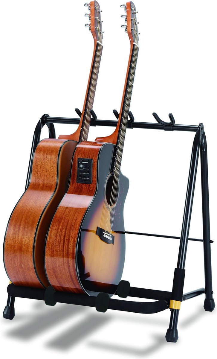 Hercules Stands GS523B 3-fach Rack voor elektrische/akustafele gitaar - Gitaarstandaard